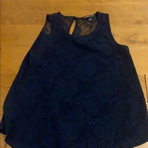 Blue lace tank
